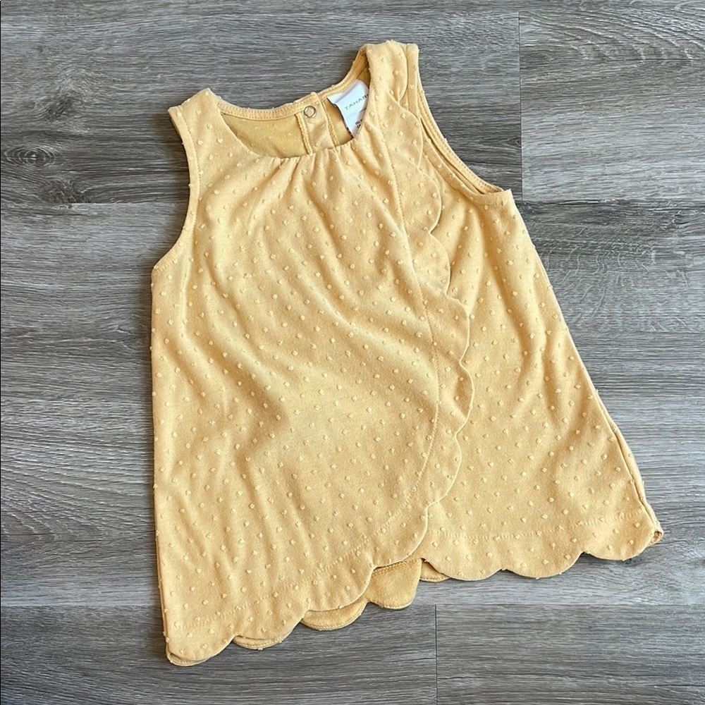 Tahari yellow toddler girls sleeveless top